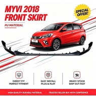 PERODUA MYVI GN3 2018-2021 GEAR UP FRONT SKIRT MATERIAL PU FRONT SKIRT LIP G3 READY STOCK QUALITY BA