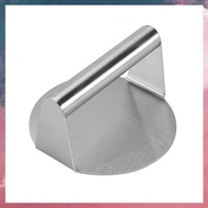 Stainless Steel Burger Press, 5.5 Inches, Round Burger Smasher, Non-Adhesive Bacon and Grill Press f