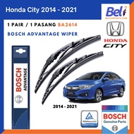 Honda City Year 2014 to 2021 Windshield Wiper Blade - Bosch Advantage BA2614 (Size 26" & 14")