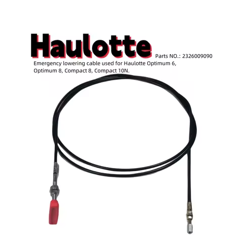 2326009090 Emergency Lowering Cable for Haulotte Optimum 6, Optimum 8, Compact 8, Compact 10N.