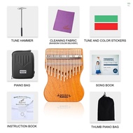 [SG Local] Gecko Authentic Precious Solid Wood Kalimba Professional Kalimba C Tones 17 Keys Kalimba 