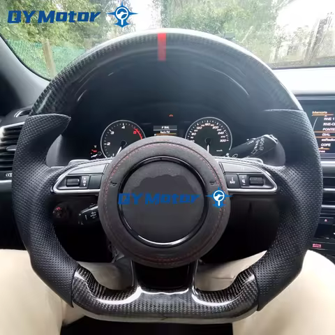 Real Carbon Fiber Steering Wheel For Audi A1 A3 A4 A5 A6 A7 A8 RS3 RS4 RS5 S3 S4 S5 RS6 RS7 Q3 Q5 Q7