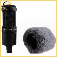 ONE Windscreen Pop Filter Furry Windscreen Muff Wind Microphone Cover for AT2020