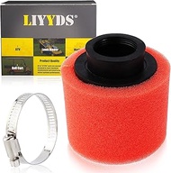 Universal 48mm 49mm 50mm Red Double Foam Pod Performance Air Filter Cleaner for 50cc - 90cc 110cc 12