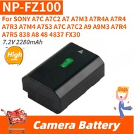 High Quality NP-FZ100 7.2V 2280mAh Camera Battery For SONY A7R4 A7R3 A7M4 A7S3 A7C A7C2 A7 A7M3 A7R4