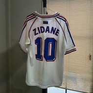 Zidane #10 France Away World Cup Champions 1998 Timnas Perancis Prancis WC Juara Piala Dunia 98 Orig