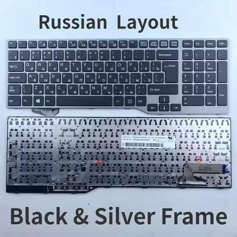 Russian Keyboard For Fujistu E754 Lifebook E557 E753 E756 E554 E556 Celsius H730 H760 H77 Series RU 