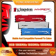 Kingston หน่วยความจำ DDR3 HyperX FURY 4GB 8GB 1333Mhz 1600Mhz 1866Mhz 240Pin DIMM 1.5V เดสก์ท็อปพีซี