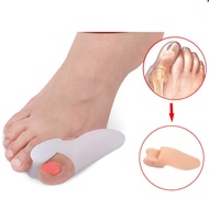 (1 PAIR) Silicone Gel Toe Separator Foot Pad Stretch Toe Bone Insole Separator Correction Hallux Cor