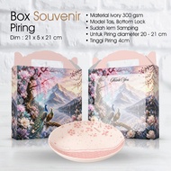 Paperbox Souvenir Plate Size 21 x 5 x 21 Full Closed Without Window, Thick Paper