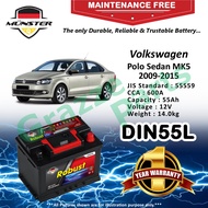 Münster Robust MF CMF DIN55 | DIN55L | 55559 55AH Battery Bateri Kereta Volkswagen VW Polo Sedan MK5