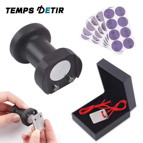 1 Set Car Paint Denibbing Blade Handheld Grinding Tools Repair Polishing Sandpaper + Handle Auto Pol