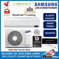 (SAVE 4.0) SAMSUNG AR18BYFAMWKNME 2.0HP Wind-Free Deluxe Inverter Air Conditioner Air Cond Penghawa Dingin AI Cooling 冷气机