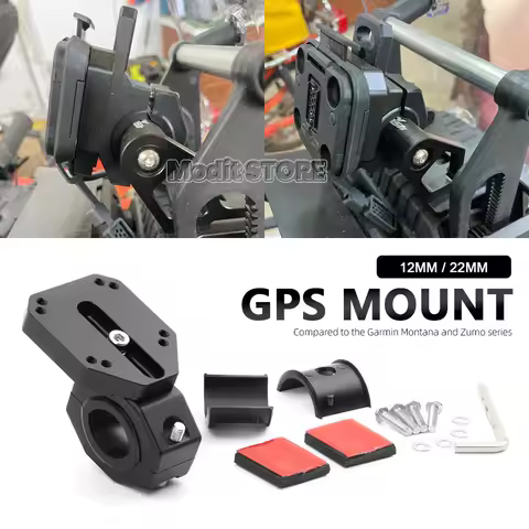 New Motorcycle Universal GPS Holder Mount Navigation Bracket For GSX-S1000GX NX400 CB500X 450MT Vers