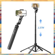 (ZWNA) Tripod forMobile Phone Camera Stand 360° Rotating Gimbal Stabilizer withBeauty Fill Light wit