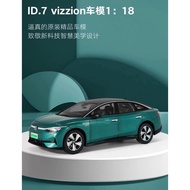 FIZZION Volkswagen Original Factory ID.7 VIZZION Car Model 1: 18 Scale Spruce Blue, Brand New Unopen
