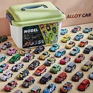 20/30/50Pcs Mini Alloy Car Model Set with Storage Box Diecast Cars Toys Boys Sliding Inertia Vehicle