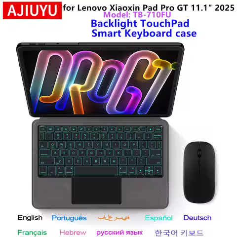 Magic Keyboard For 2025 Lenovo Xiaoxin Pad Pro GT 11.1" Case for Xiaoxin Pad Pro GT TB710FU 11.1" Sm