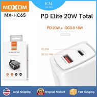 (Original) Moxom 20W Charger MX-HC65 | PD20W + 18W QC 3.0 Fast Charger Adapter