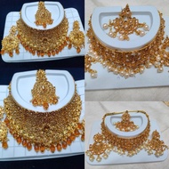 Complete Indian necklace accessories set choker necklace set bridal necklace set Indian necklace jew