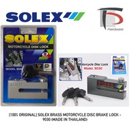 [100% ORIGINAL] SOLEX BRASS MOTORCYCLE DISC BRAKE LOCK - 9030 (MADE IN THAILAND)