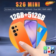 HP Baru 2026 Mini Phone 5.0 Inch 5G Android 15 8/12GB RAM 256/512GB ROM Dual SIM 4000mAh Murah Jamin