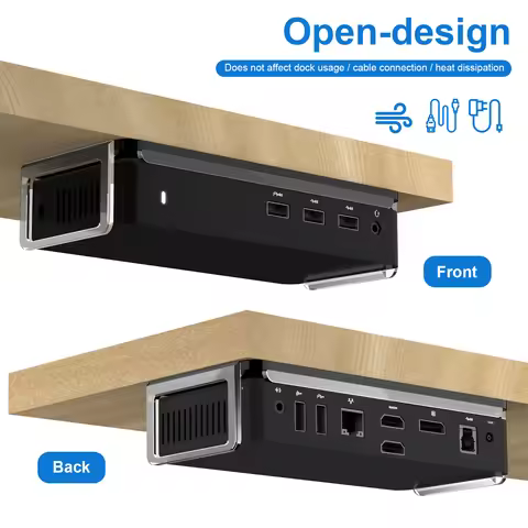 Acrylic Organizer Stand Compatible for Dell D3100 Series Dock Under Desk Mount Docking Station Mount