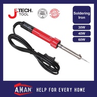 JETECH Soldering Iron Soldering Tip Solder Wire Electric Solder Iron Pemanas Timah 烙铁 30W 40W 60W
