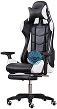 Office Chair E-sports Chair Racing Style Computer Chair Gaming Chair Ergonomic Armrest Seat Liftable Office Chair Desk And Chair (Color : Black White) hopeful