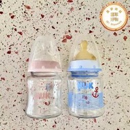 NUK進口新生寶寶寬口徑玻璃奶瓶嬰兒母乳防嗆奶防脹氣120ml/240ml