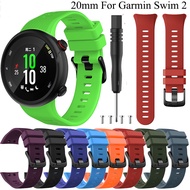 Silicone Watchband Strap For Garmin Forerunner 45/Garmin Swim 2 Smart Watch Band Bracelet Wristband with Tool  Accessories