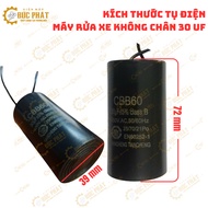 Car washer capacitor 20UF 25UF 30UF, starter capacitor, plastic capacitor with footless wire, UF sta