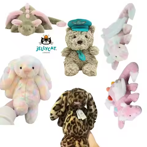 2026JELLYCAT Plush Toys JC PlushToys: Love Series; Rabbit Series; Dragon Series;Turtle Series;Bear S