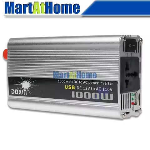 800W 1000W 1200W Auto Truck Boat USB Power Inverter 12V/24V DC to 220V/110V AC Modified-sine Wave w/