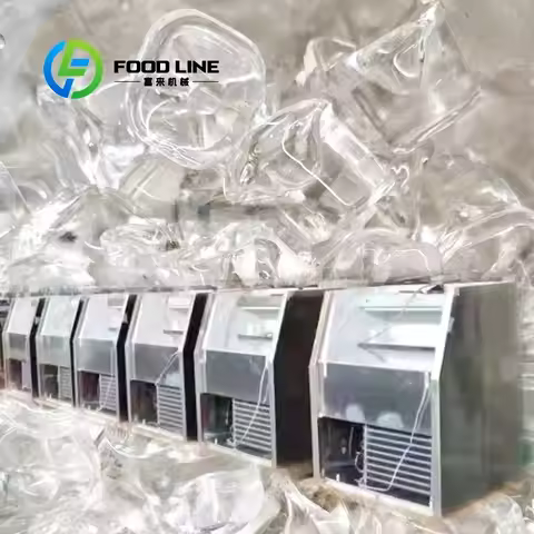 Customized Commercial Crystal Clear Snow Ice Nugget Cube Ball Maker for Restaurants Hotel Catering B