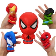 Squishy Kawaii Squishy Squish Spiderman Hulk Iron Man Spider Thanos Squishies Slow Rising Stress Relief Squeeze PU Toys