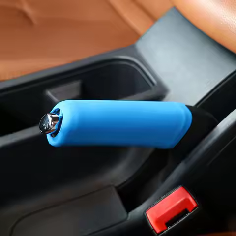 Universal Car Interior Good Hand Feeling Hand Brake Grips Sleeve Handbrake Grip Cover Wavy Shape Sil