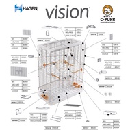 [V.1 Small Piece] Spare Parts VISION Cage Bird HAGEN