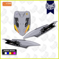 ➔ ❅ ┐ Striping MIO SPORTY STICKER Transparent UV MIO SPORTY STICKER MIO SMILE JDM HAYABUSA MOTIF Ne