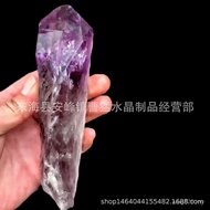 Raw Leather Amethyst Ornaments Backbone Natural Crystal Rod Scepter Backbone Rough Stone Big Bone 3D