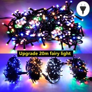 🌙Upgrade Fairy Light 20M Lampu Raya New Oudoort Decoration Light Twinkle Starry String Waterproof LE