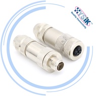 M12-X Type 8-Core On-site Installation All-Metal Male Head Female Head Aviation Plug