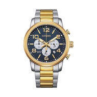 Citizen Quartz Chronograph AN8059-56L Blue Analog Gold Tone Men's Casual Watch