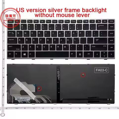 English NEW Laptop Keyboard For HP EliteBook 745 840 G5/G6 846 G5/G6 848 G5/G6 Zbook 14U G5/G6 HSN-I