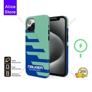 Falken Livery Porsche911 GT3R Phone Case for iPhone 17 Pro Max / iPhone 16 Pro Max / 15 Pro Max / 13
