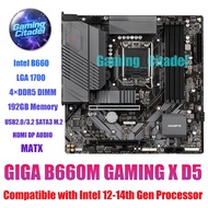 Used GIGABYTE B660M GAMING X DDR5 MATX Motherboard LGA 1700 Compatible with Intel 12th 13th 14th Gen