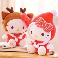 new5 Sanrio Hello Kitty Christmas Series Plush Dolls Gift For Girls Kids Home Decor Reindeer Stuffed Toys For Kids