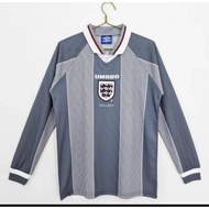 INGGRIS AWAY LONG SLEEVE RETRO JERSEY BAJU BOLA KLASIK LENGAN PANJANG 1996 GRADE ORI IMPORT JUMBO XX
