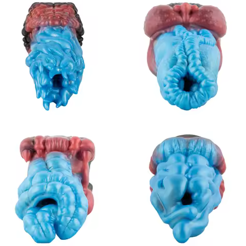 GEEBA Lifelike Animal Tongue Design Men's Masturbator Four Style To Choose Pocket Pussy Onahole Arti