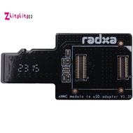 EMMC to USD Board EMMC to MicroSD Adapter Board MicroSD EMMC Modules for ROCK PI 4A/4B